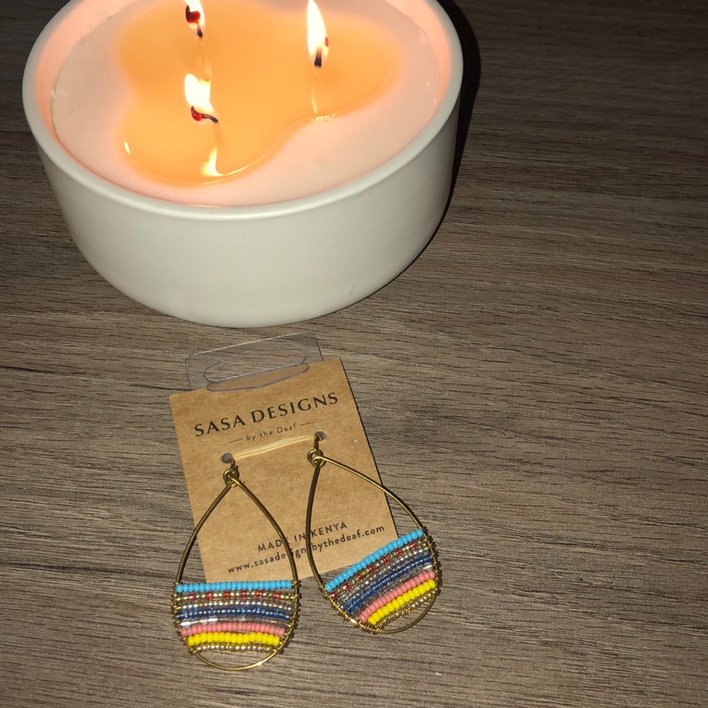Unique earrings NEVER WORN